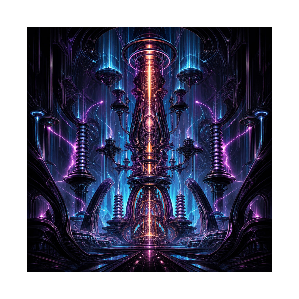 Ion Cathedral original KOSVYRE art print shown on a clean white display