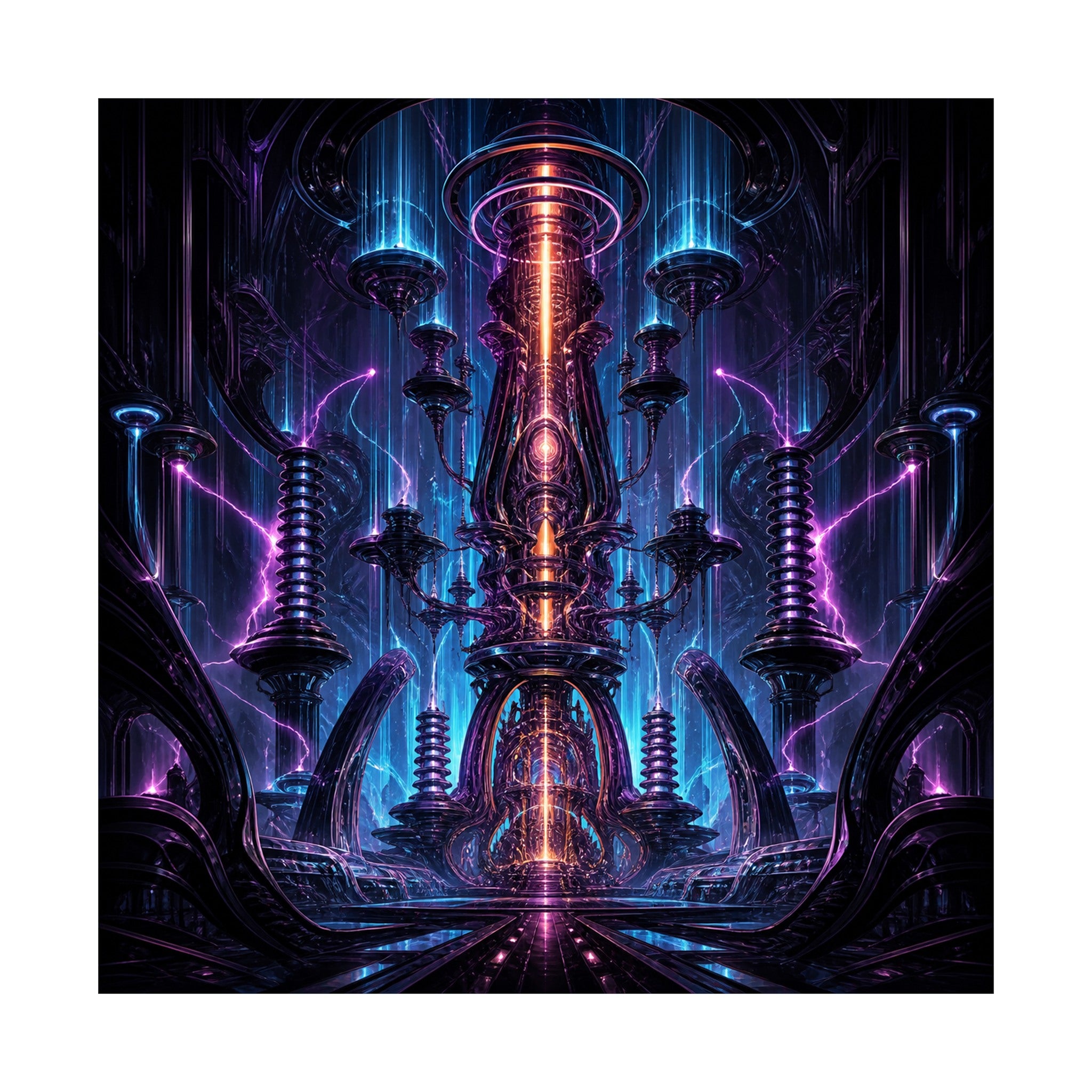 Ion Cathedral original KOSVYRE art print shown on a clean white display