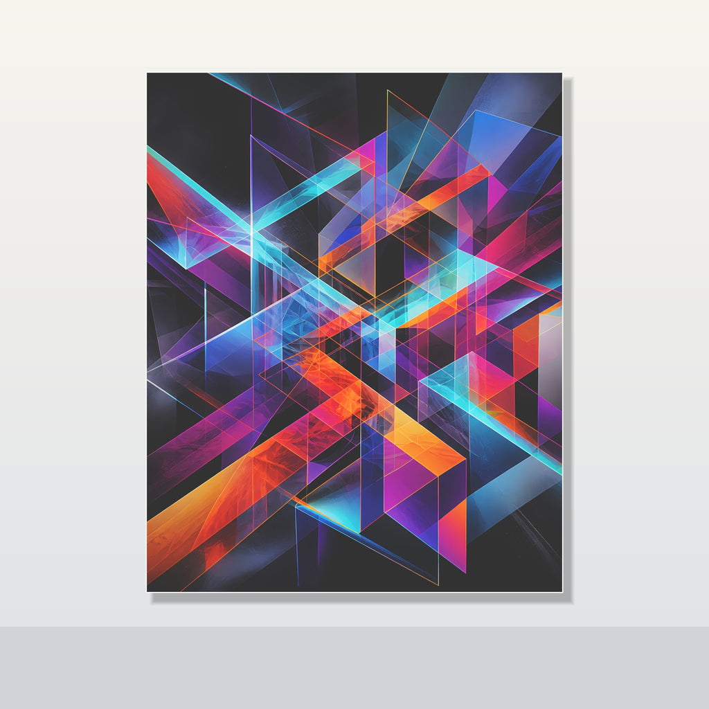 Kinetic Prism Choir original KOSVYRE poster shown on a clean unframed display