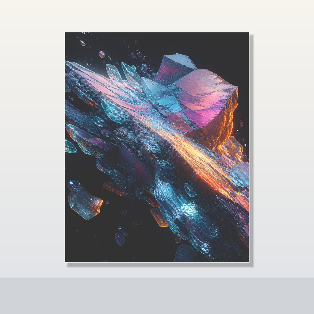 Lumen Quarry Drift original KOSVYRE poster shown on a clean unframed display