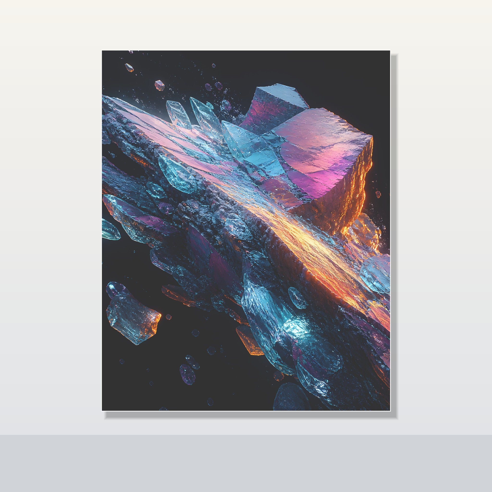 Lumen Quarry Drift original KOSVYRE poster shown on a clean unframed display