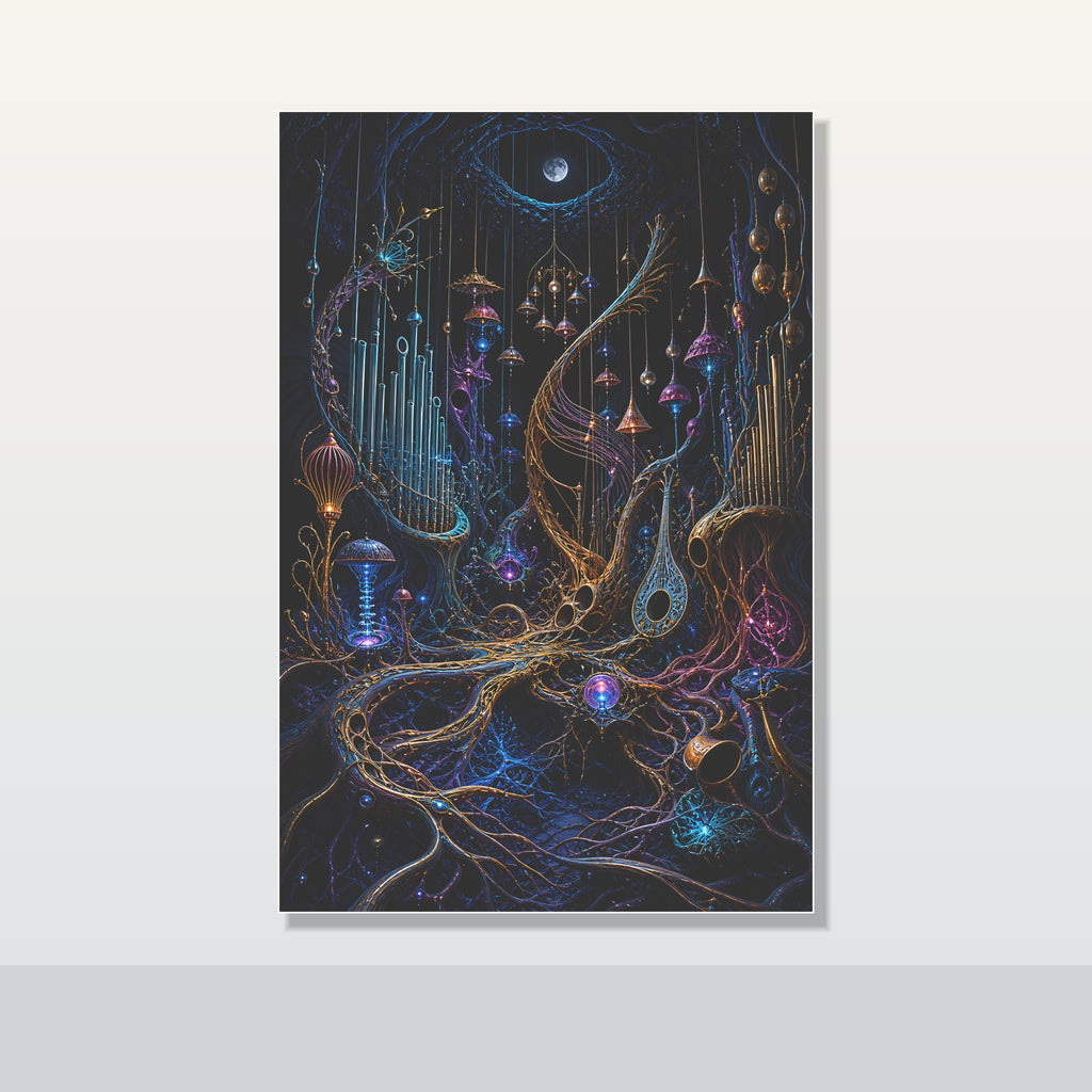 Lunar Root Orchestra original KOSVYRE poster shown on a clean unframed display