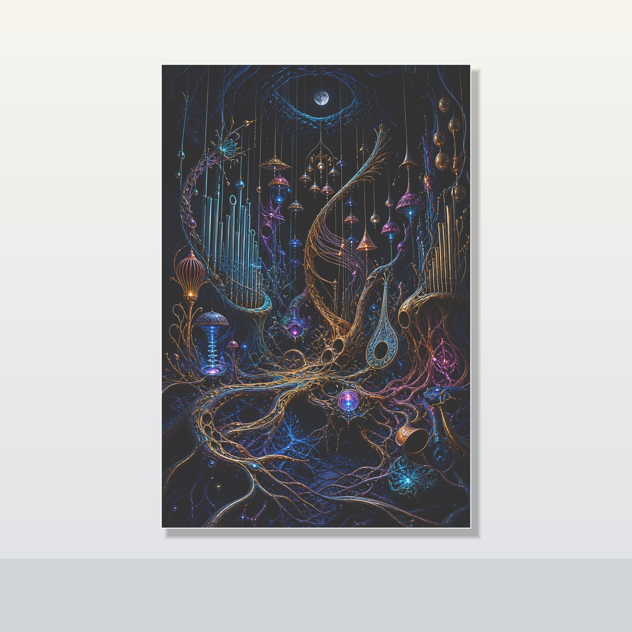 Lunar Root Orchestra original KOSVYRE poster shown on a clean unframed display