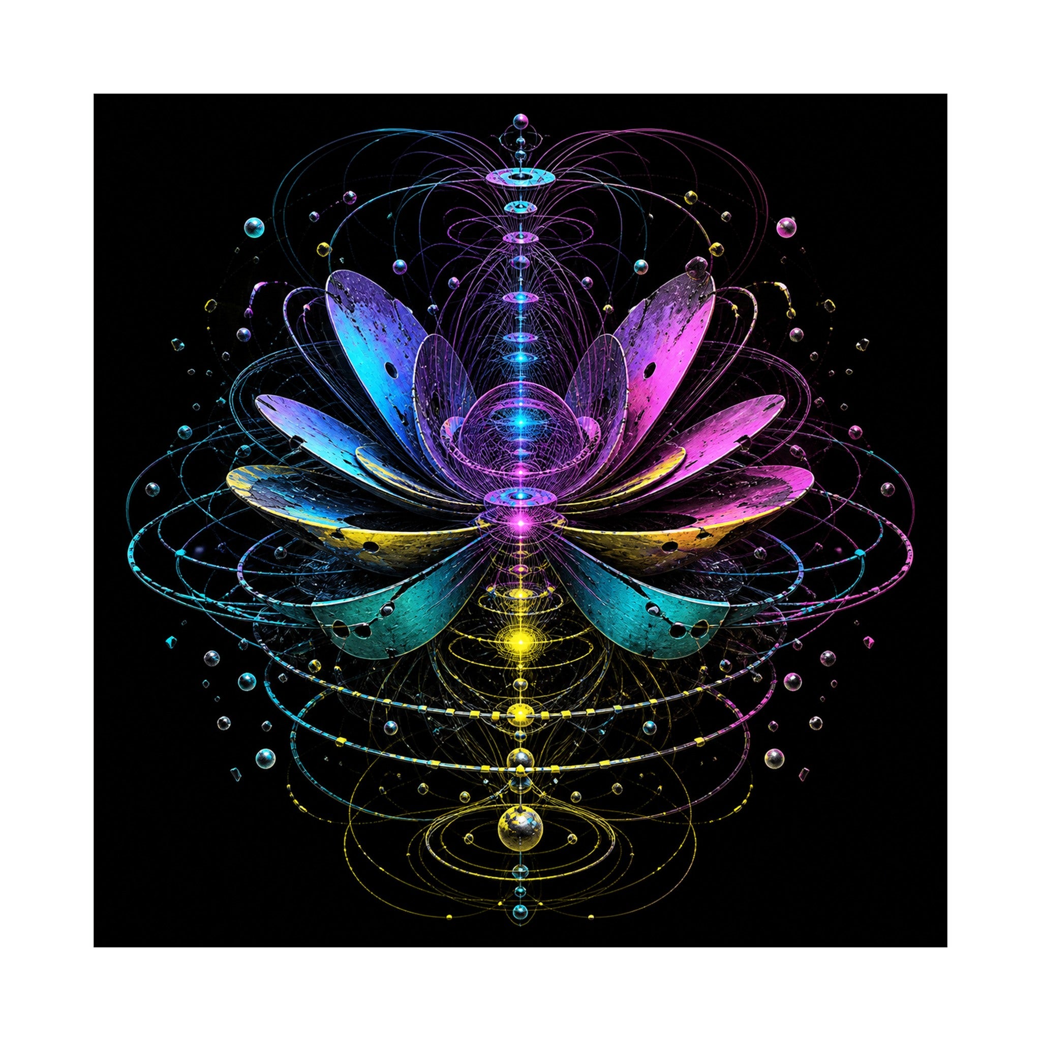 Magnetic Bloom Atlas original KOSVYRE art print shown on a clean white display