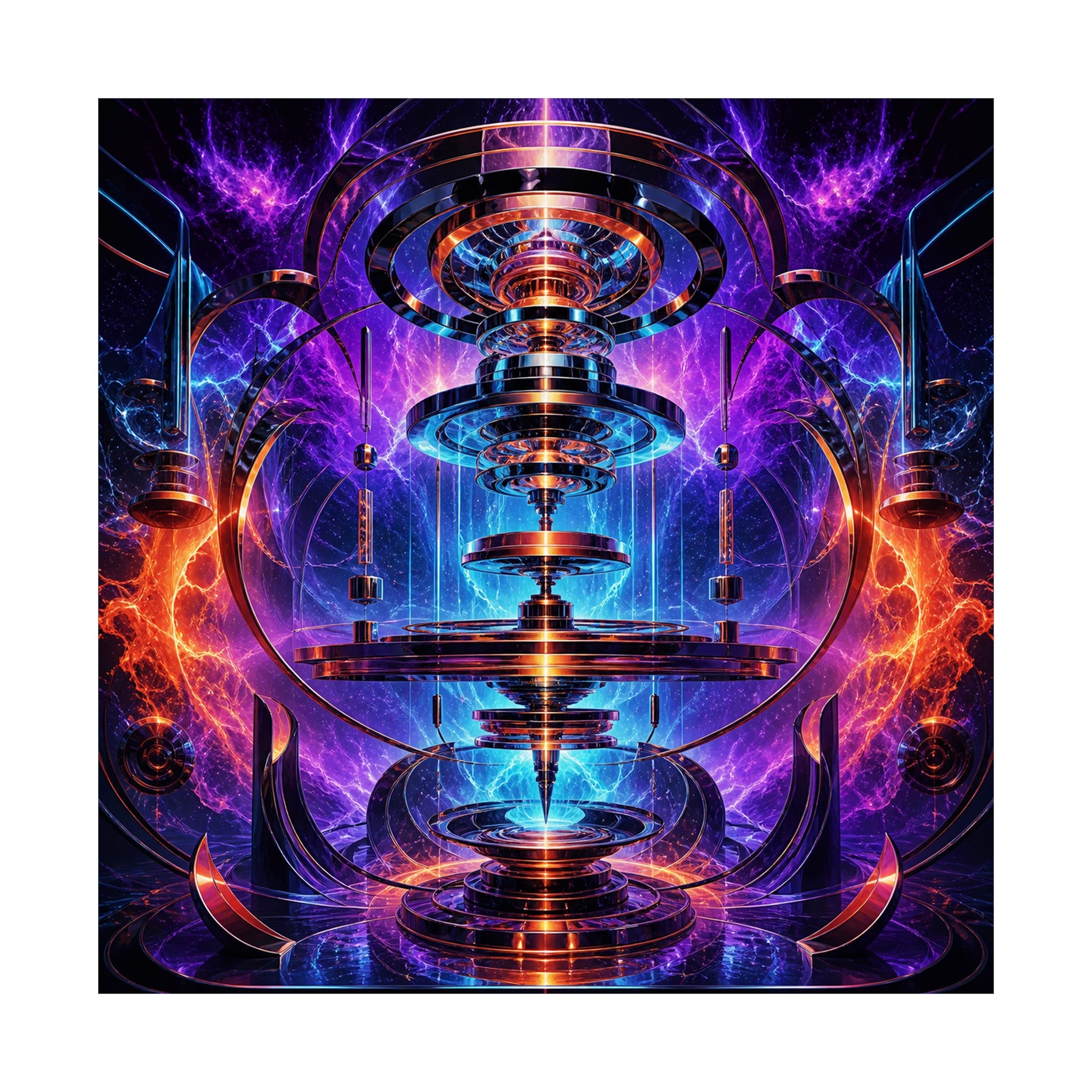 Magnetic Weather Engine original KOSVYRE art print shown on a clean white display