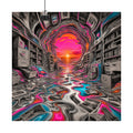 Melted Archive original KOSVYRE art print displayed with binder clips