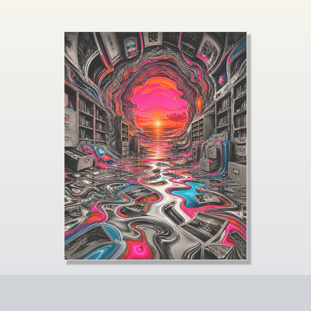 Melted Archive original KOSVYRE poster shown on a clean unframed display