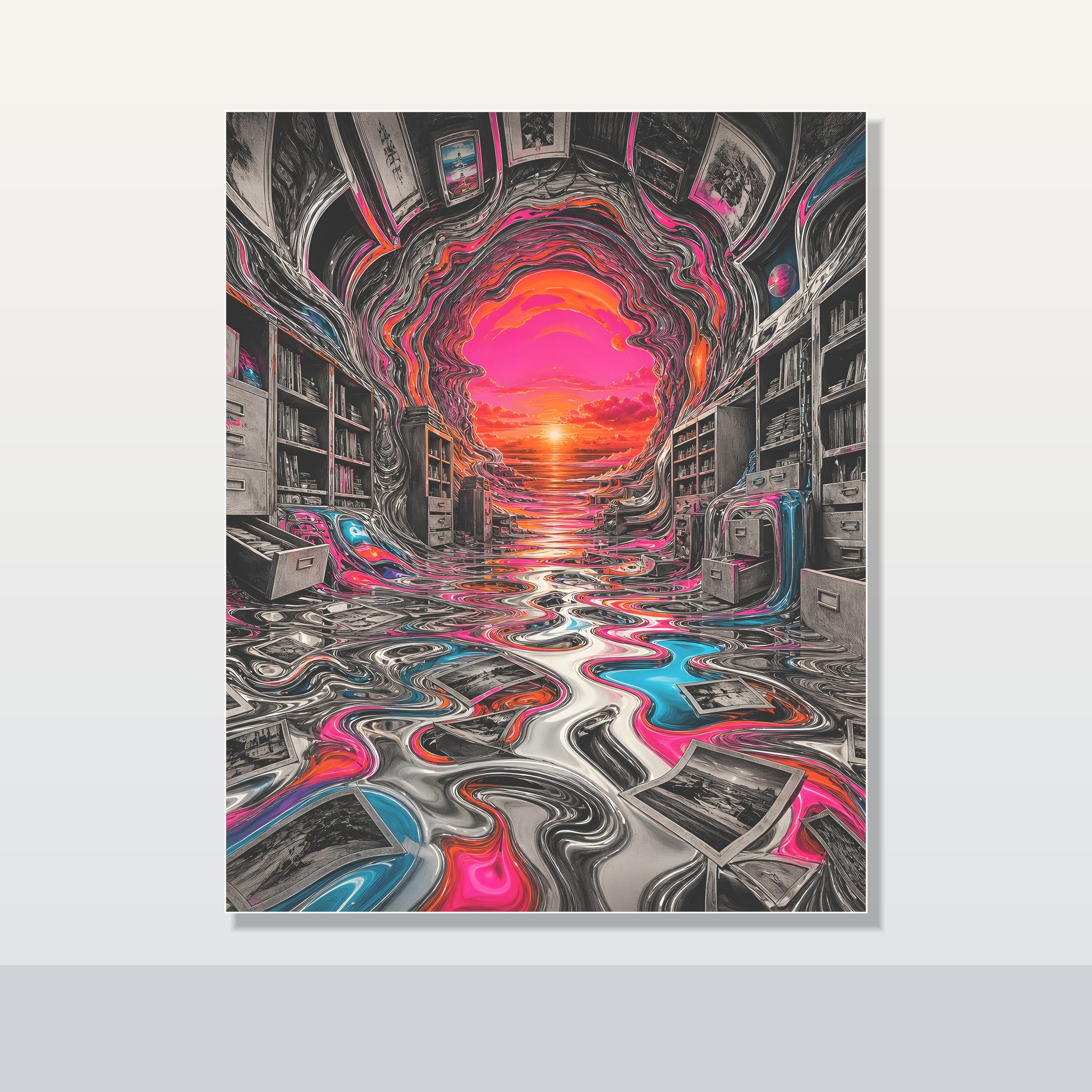Melted Archive original KOSVYRE poster shown on a clean unframed display