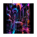Melted Museum Relay original KOSVYRE art print displayed with binder clips
