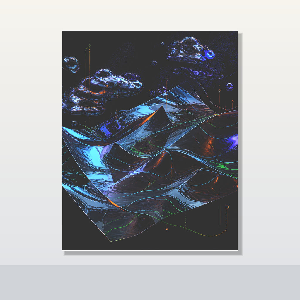 Mirror Weather original KOSVYRE poster shown on a clean unframed display