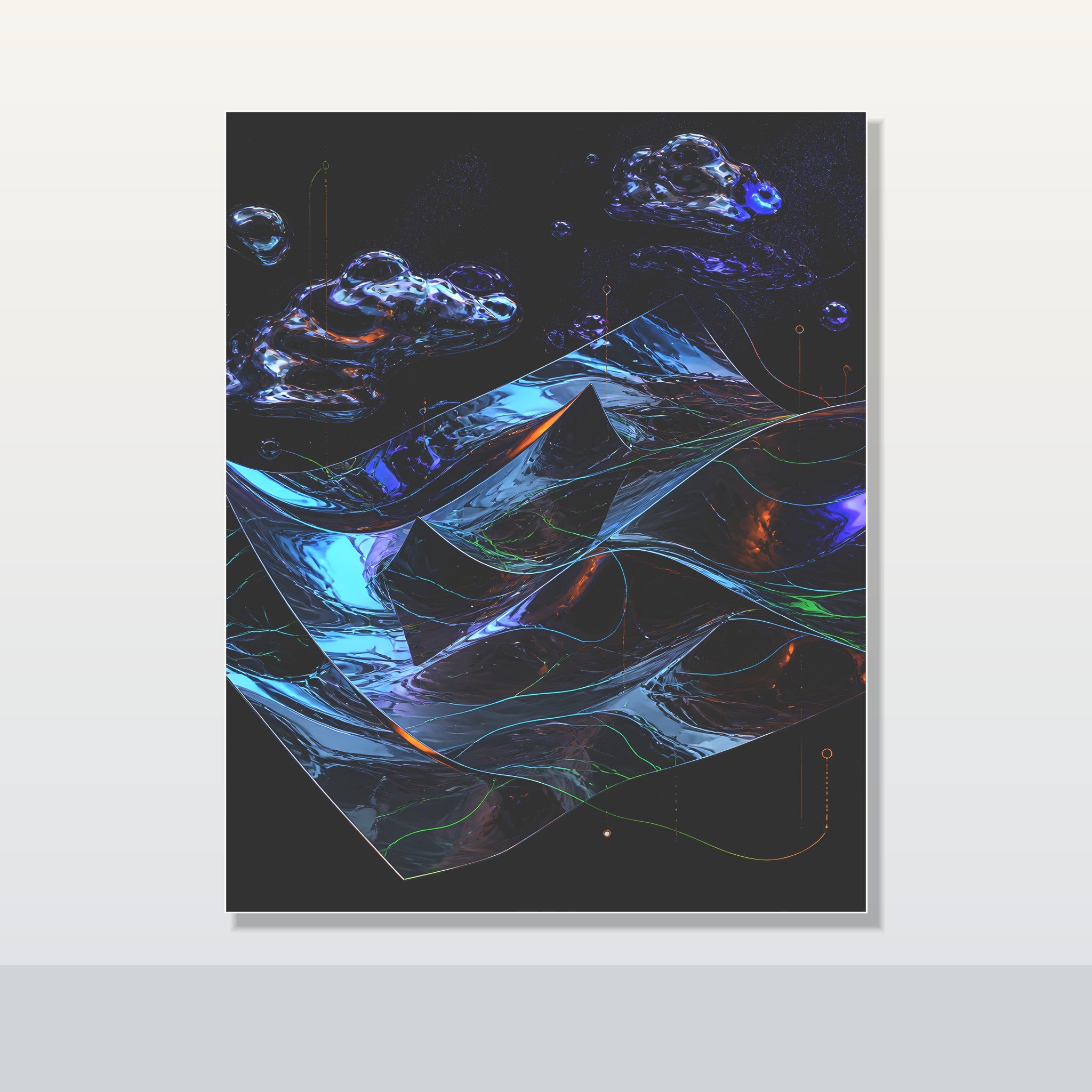 Mirror Weather original KOSVYRE poster shown on a clean unframed display