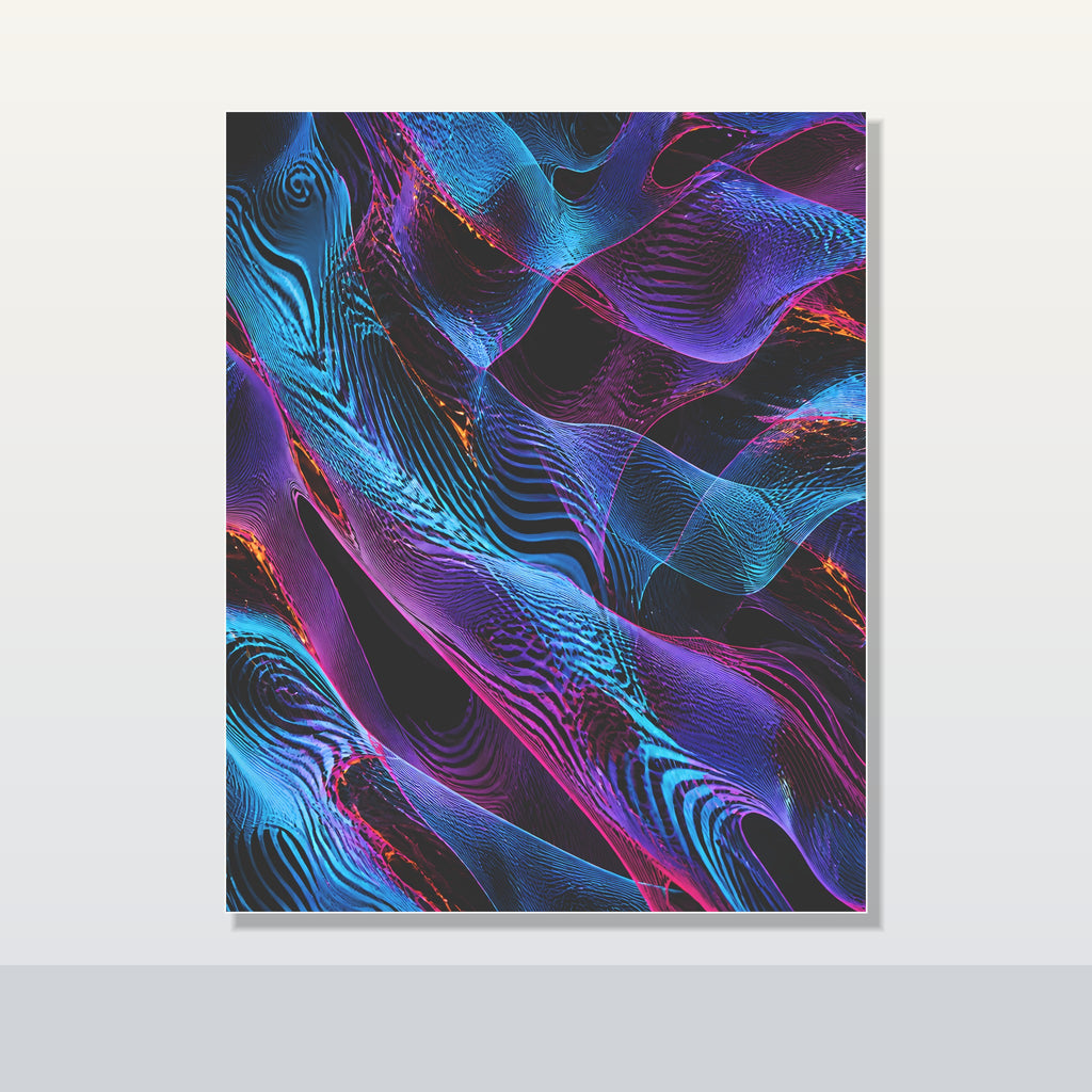 Moire Frost Relay original KOSVYRE poster shown on a clean unframed display