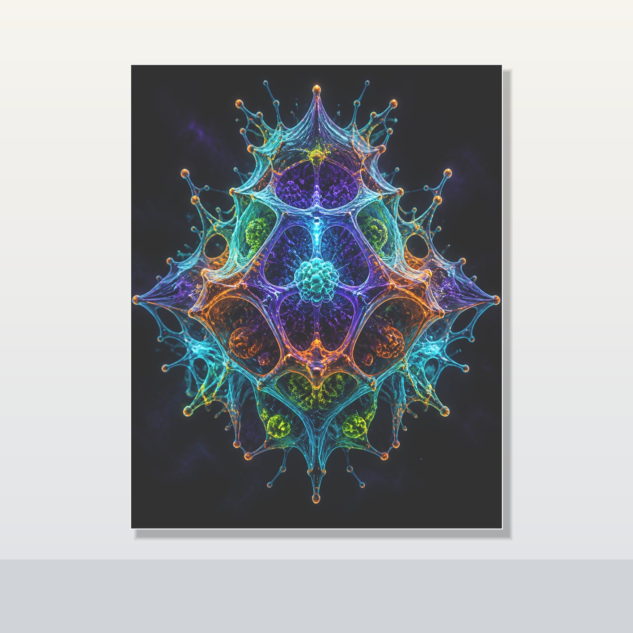 Molecular Mirage original KOSVYRE poster shown on a clean unframed display