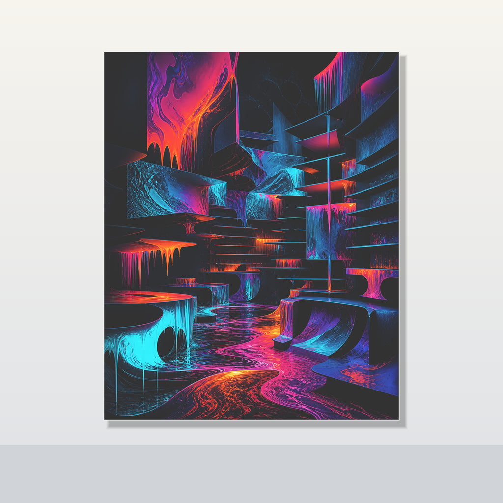 Molten Index Chamber original KOSVYRE poster shown on a clean unframed display