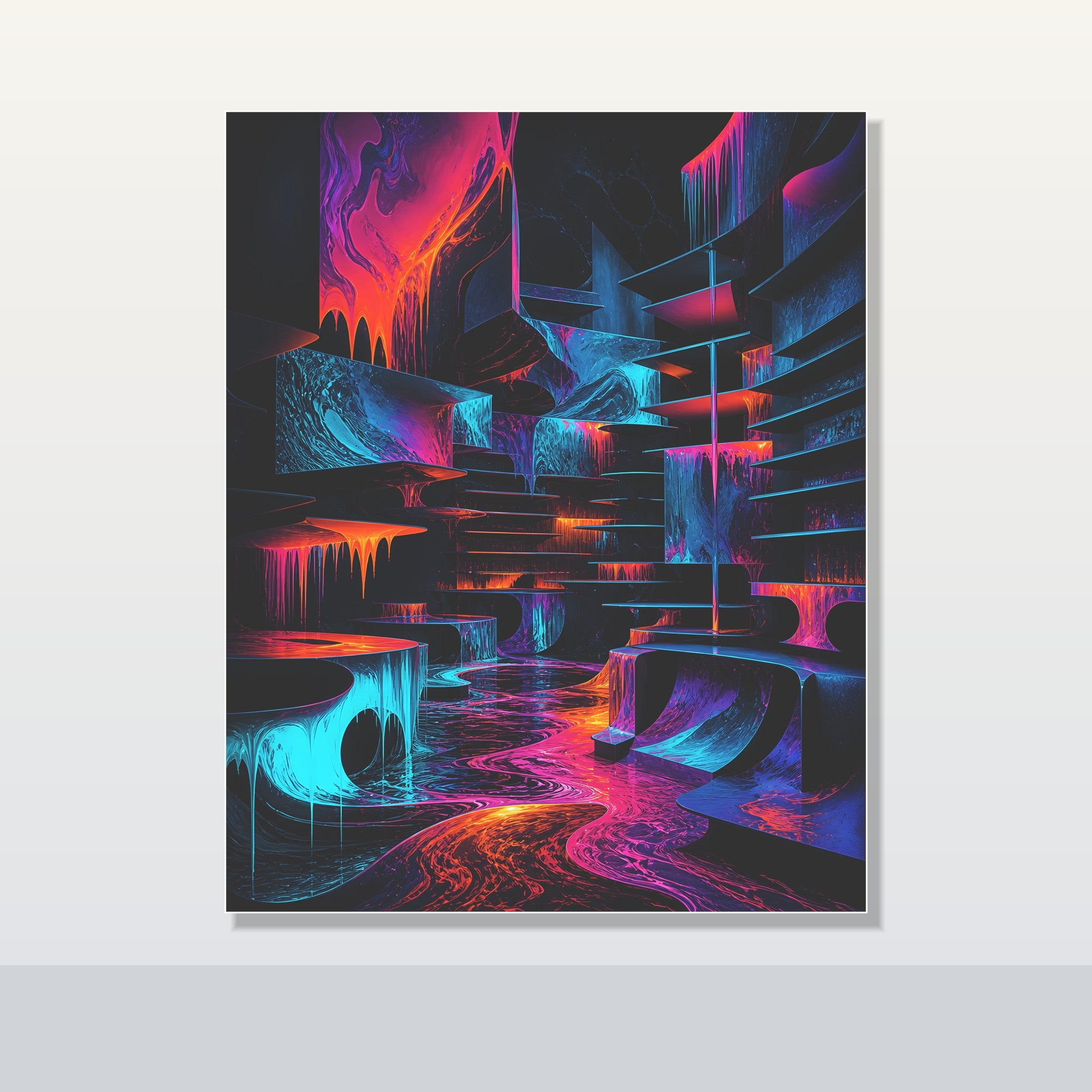 Molten Index Chamber original KOSVYRE poster shown on a clean unframed display