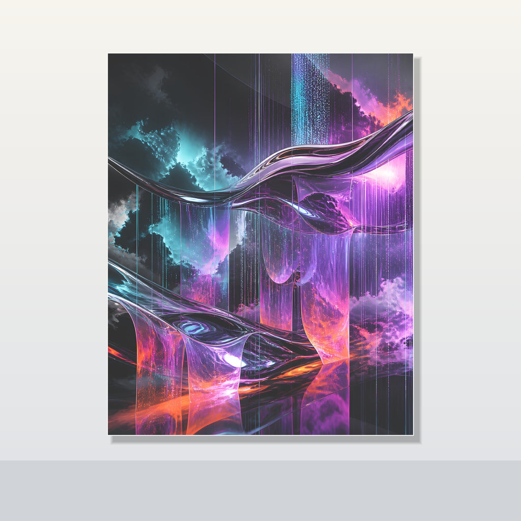 Molten Weather Loom original KOSVYRE poster shown on a clean unframed display