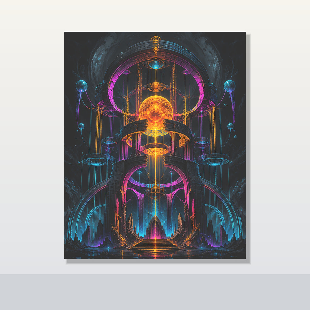 Monument of Borrowed Light original KOSVYRE poster shown on a clean unframed display