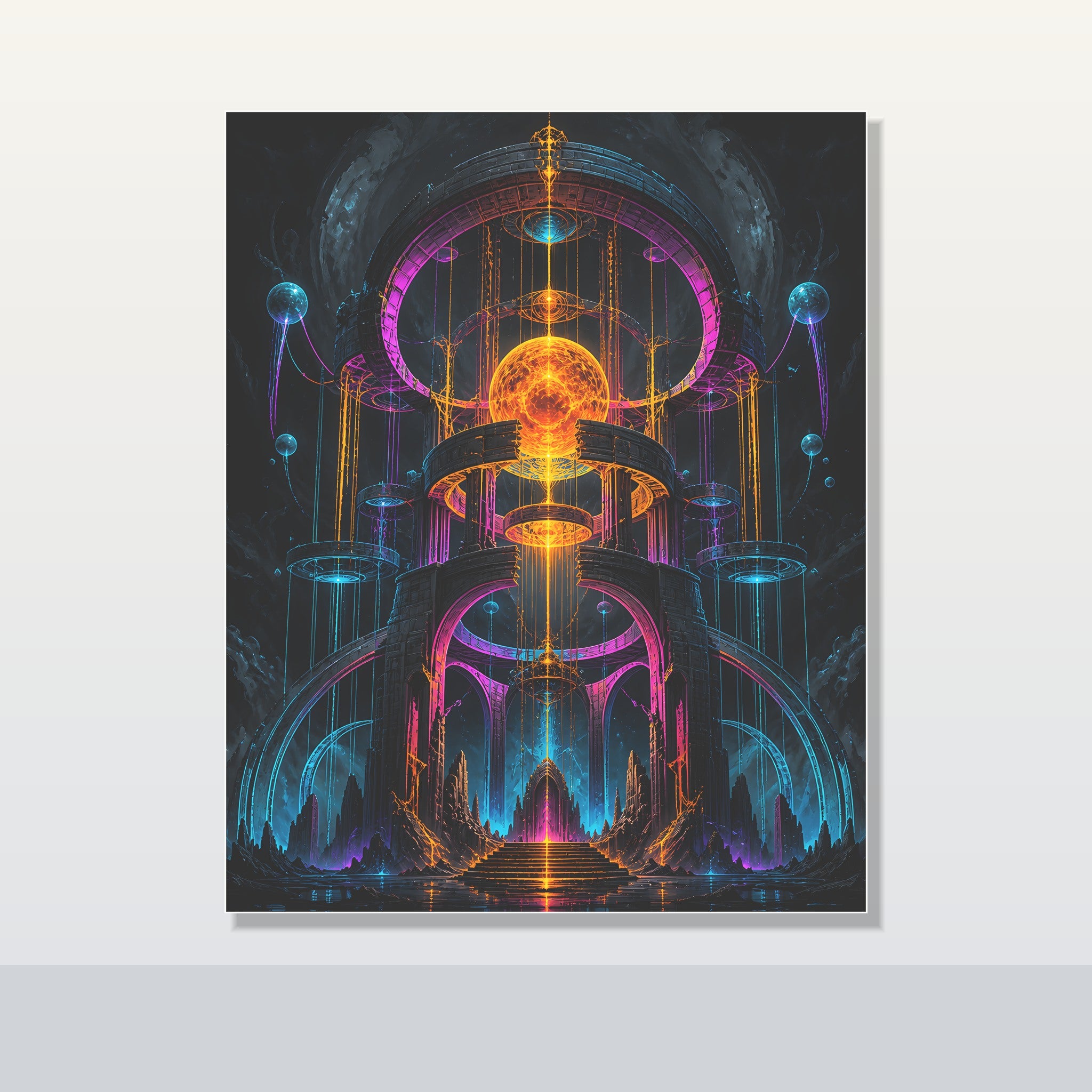 Monument of Borrowed Light original KOSVYRE poster shown on a clean unframed display