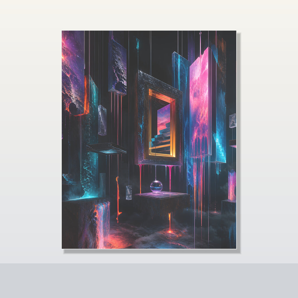 Museum of Falling Light original KOSVYRE poster shown on a clean unframed display