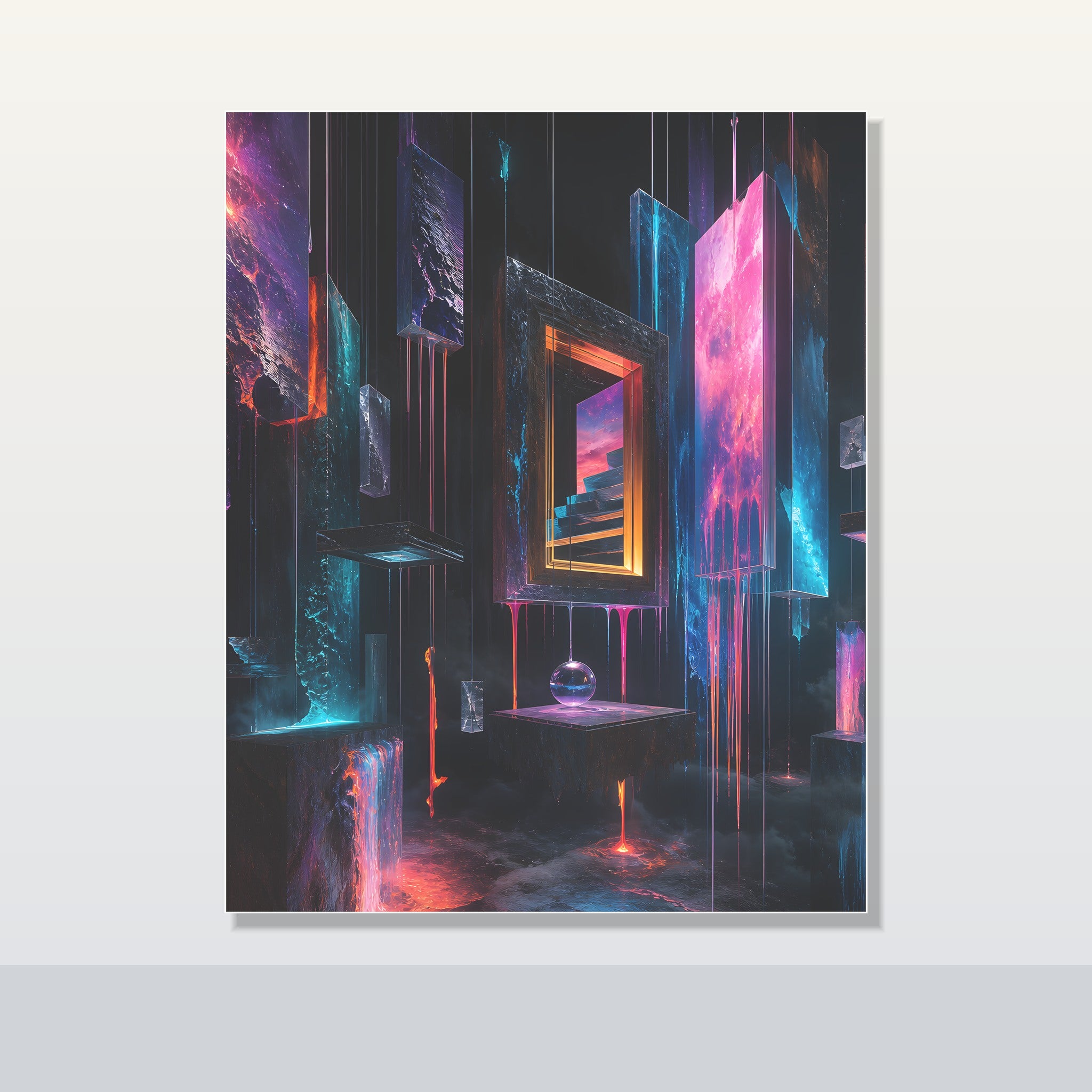 Museum of Falling Light original KOSVYRE poster shown on a clean unframed display