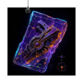 Neon Fossil Archive original KOSVYRE art print displayed with binder clips