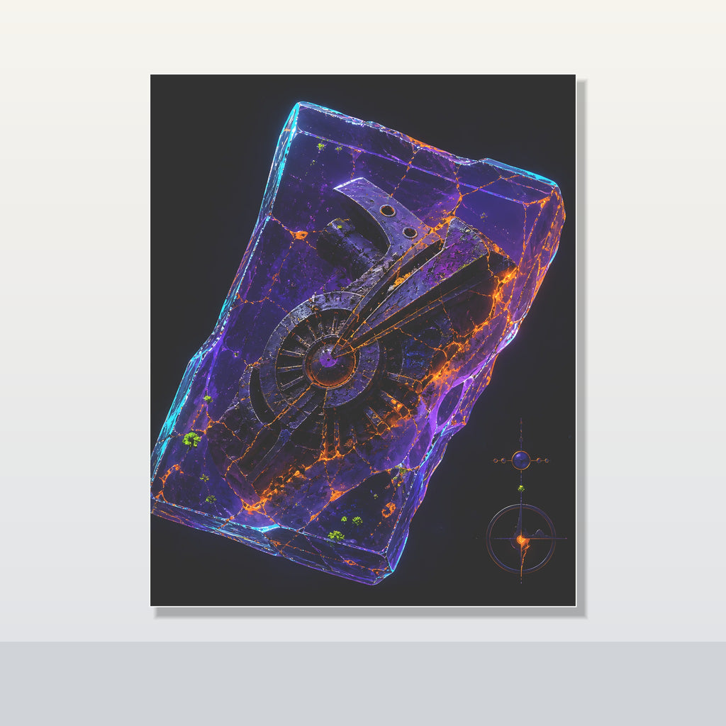 Neon Fossil Archive original KOSVYRE poster shown on a clean unframed display