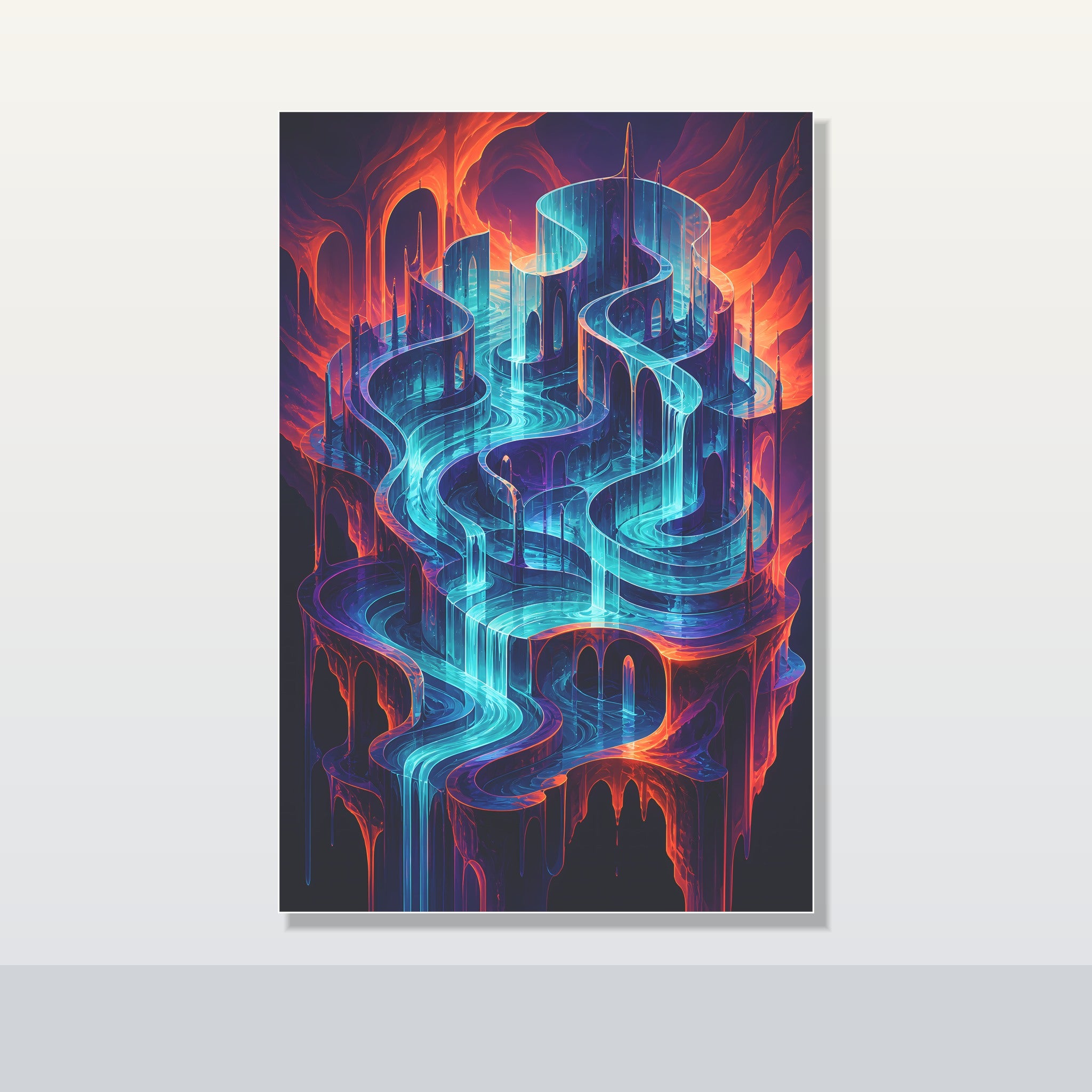 Neon Tidal Archive original KOSVYRE poster shown on a clean unframed display