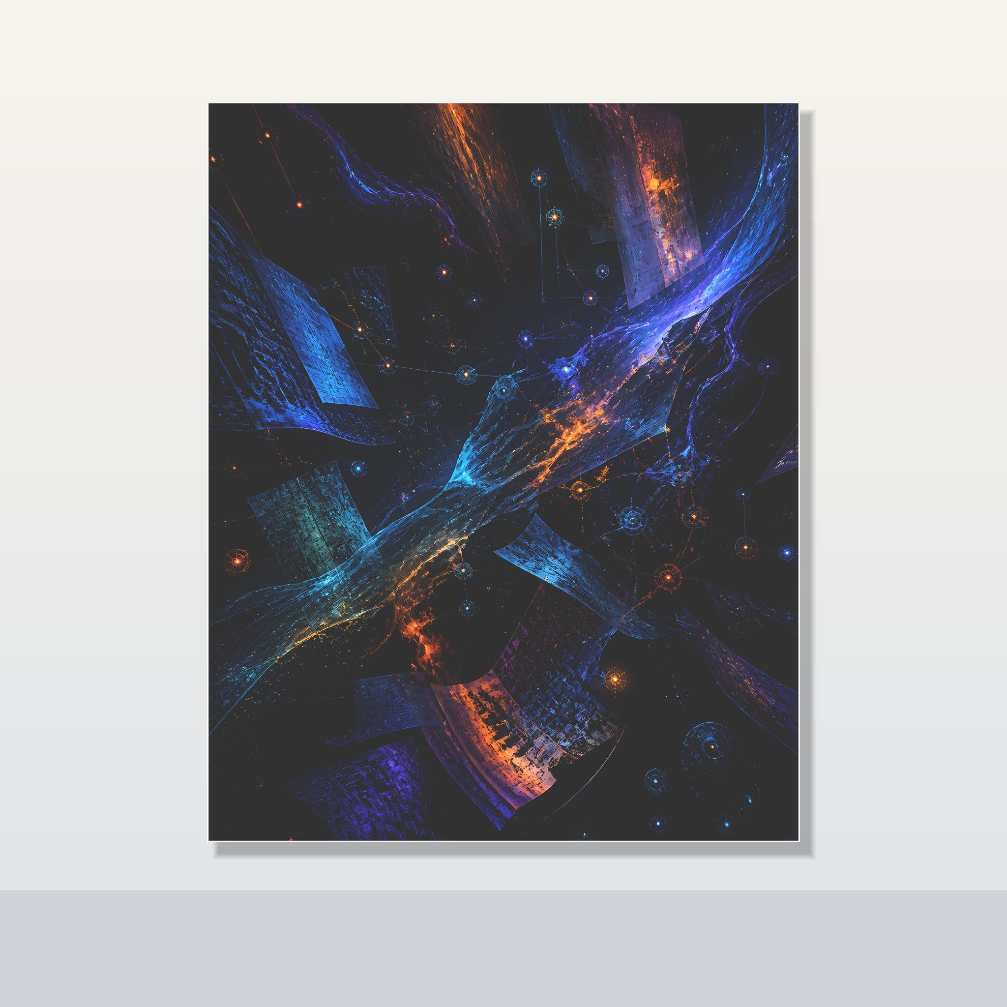 Night Archive Weather original KOSVYRE poster shown on a clean unframed display