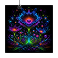 Night Bloom Frequency original KOSVYRE art print displayed with binder clips