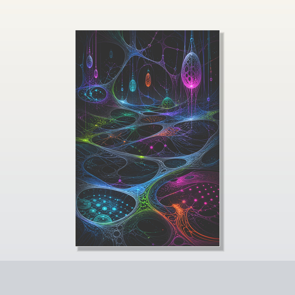 Night Circuit Meadow original KOSVYRE poster shown on a clean unframed display