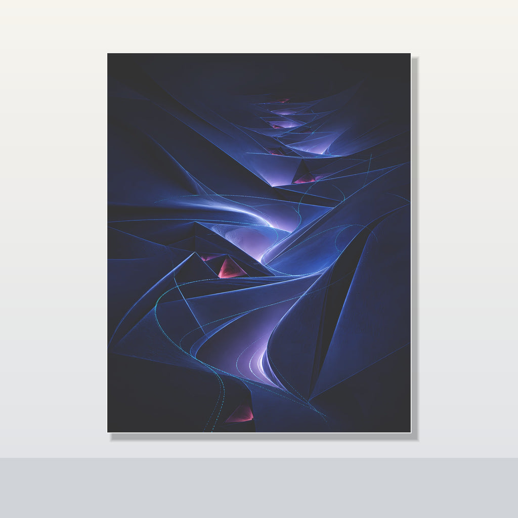 Nocturne Fold Garden original KOSVYRE poster shown on a clean unframed display