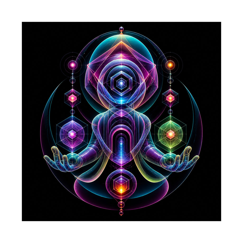 Oracle of Soft Geometry original KOSVYRE art print shown on a clean white display
