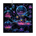 Orbital Glass Orchard original KOSVYRE art print displayed with binder clips