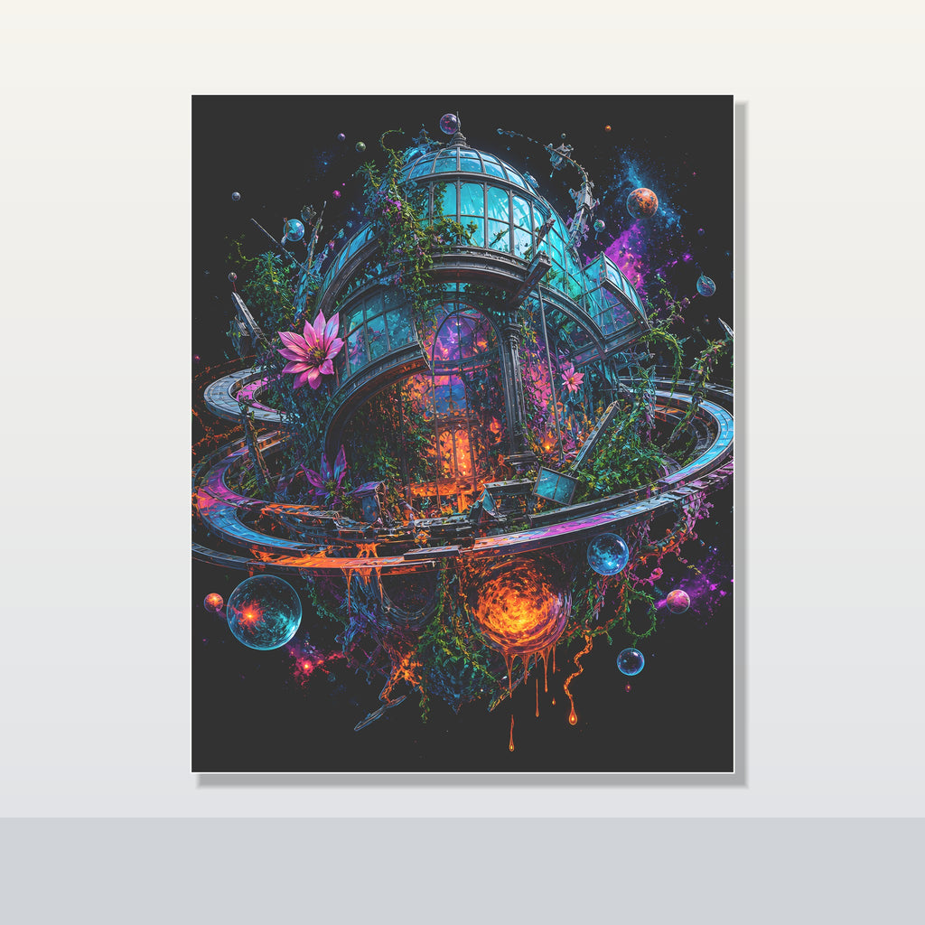 Orbital Hothouse Collapse original KOSVYRE poster shown on a clean unframed display