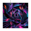 Orbiting Fold Cathedral original KOSVYRE art print displayed with binder clips