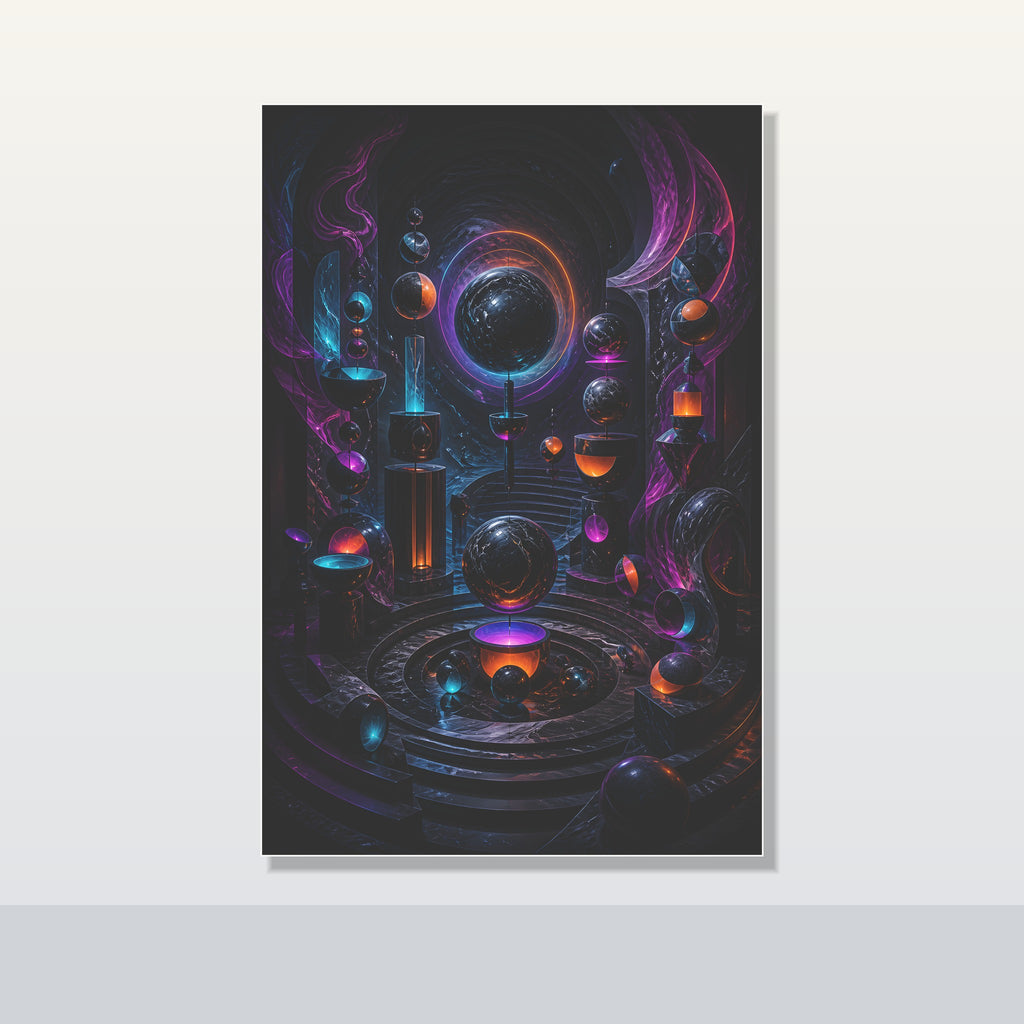 Orbitless Marble Choir original KOSVYRE poster shown on a clean unframed display