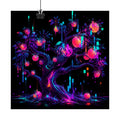 Packet Loss Orchard original KOSVYRE art print displayed with binder clips