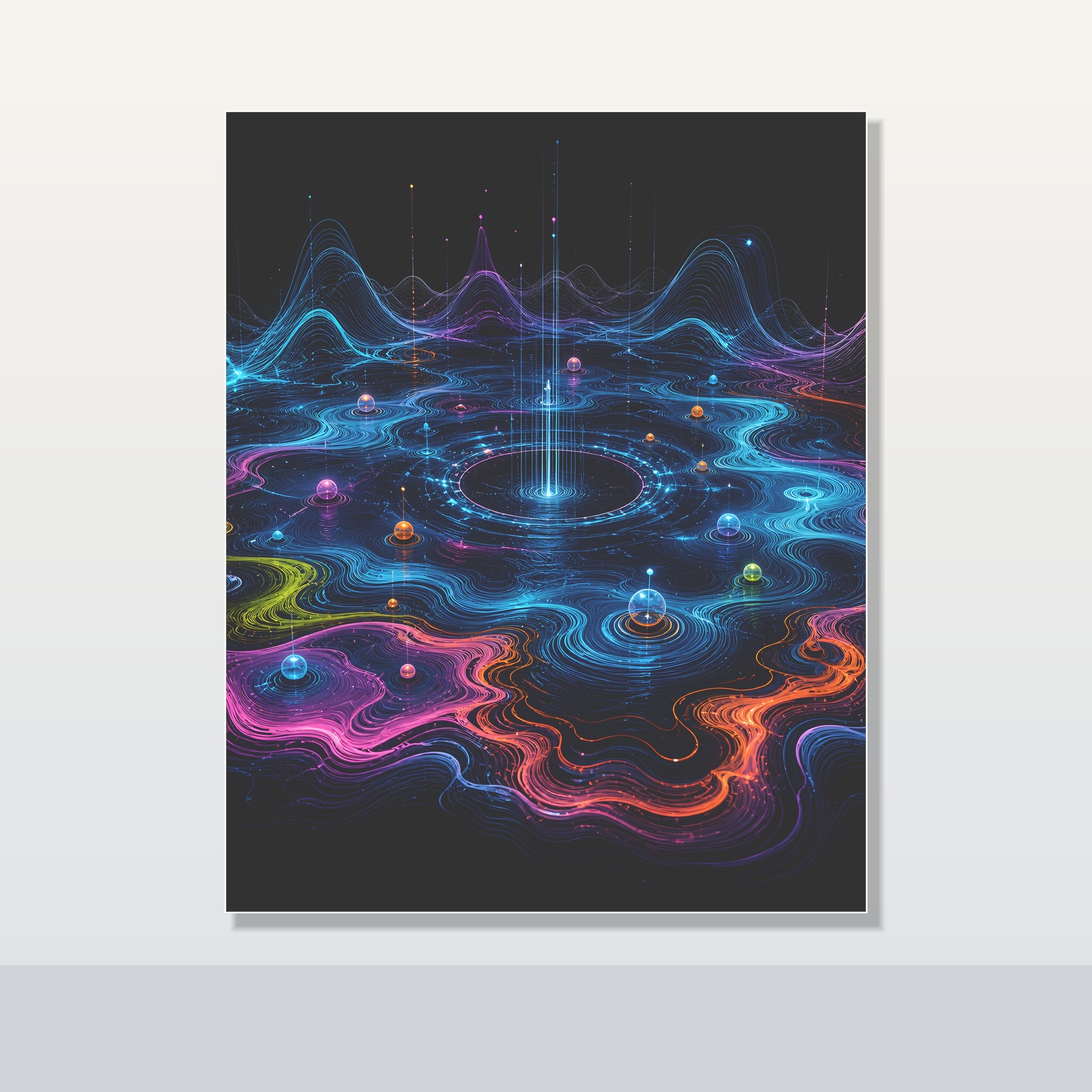 Pale Signal Reservoir original KOSVYRE poster shown on a clean unframed display