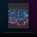 Pale Signal Reservoir original KOSVYRE poster displayed in a dark psychedelic gallery setting