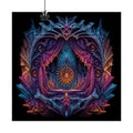 Parallax Fossil Theater original KOSVYRE art print displayed with binder clips