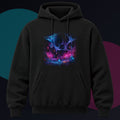 Polymer Rainfield original KOSVYRE design on a black hoodie against a graphite studio background