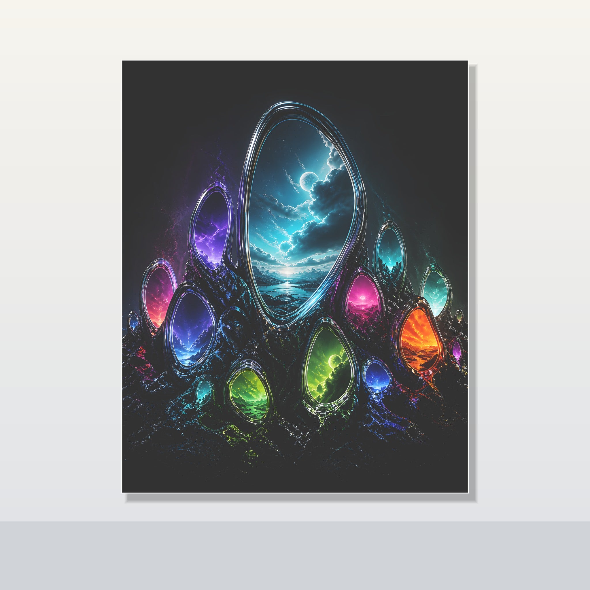 Portal Garden original KOSVYRE poster shown on a clean unframed display