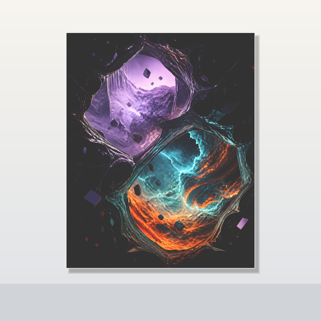 Portal Weather Study original KOSVYRE poster shown on a clean unframed display
