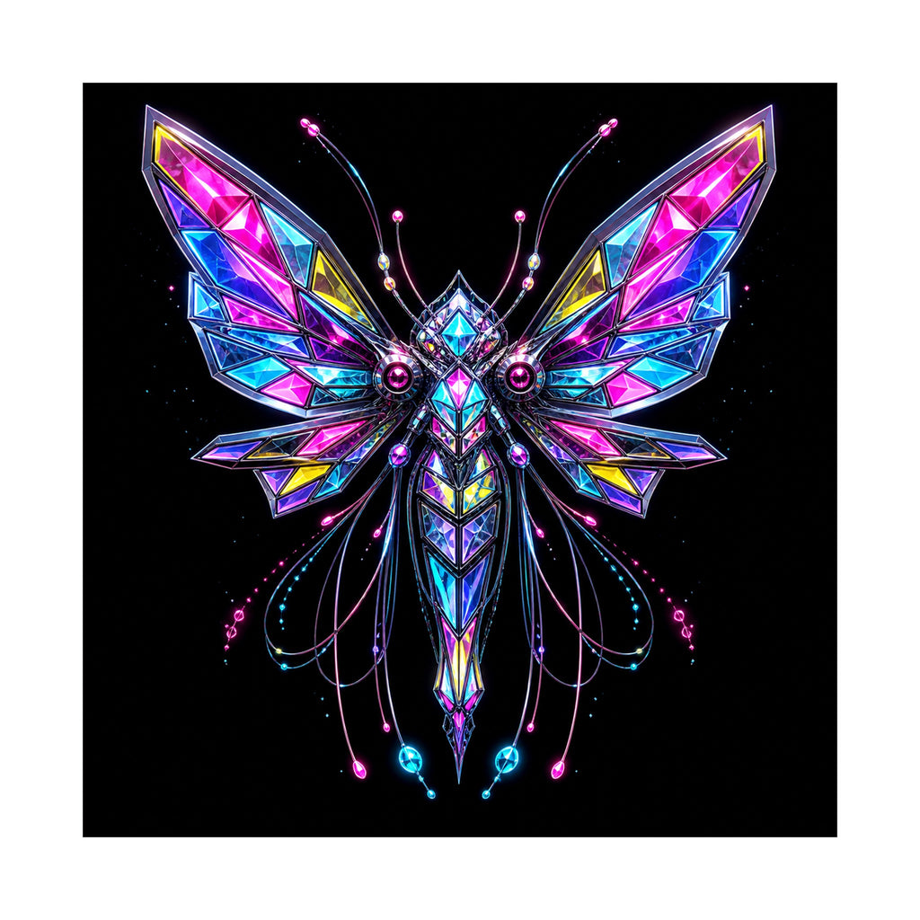 Prism Moth Relay original KOSVYRE art print shown on a clean white display