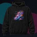 Prism Quarry Choir original KOSVYRE design on a black hoodie against a graphite studio background