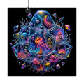 Prismatic Memory Aquarium original KOSVYRE art print displayed with binder clips