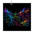 Prismatic Root Circuit original KOSVYRE art print displayed with binder clips