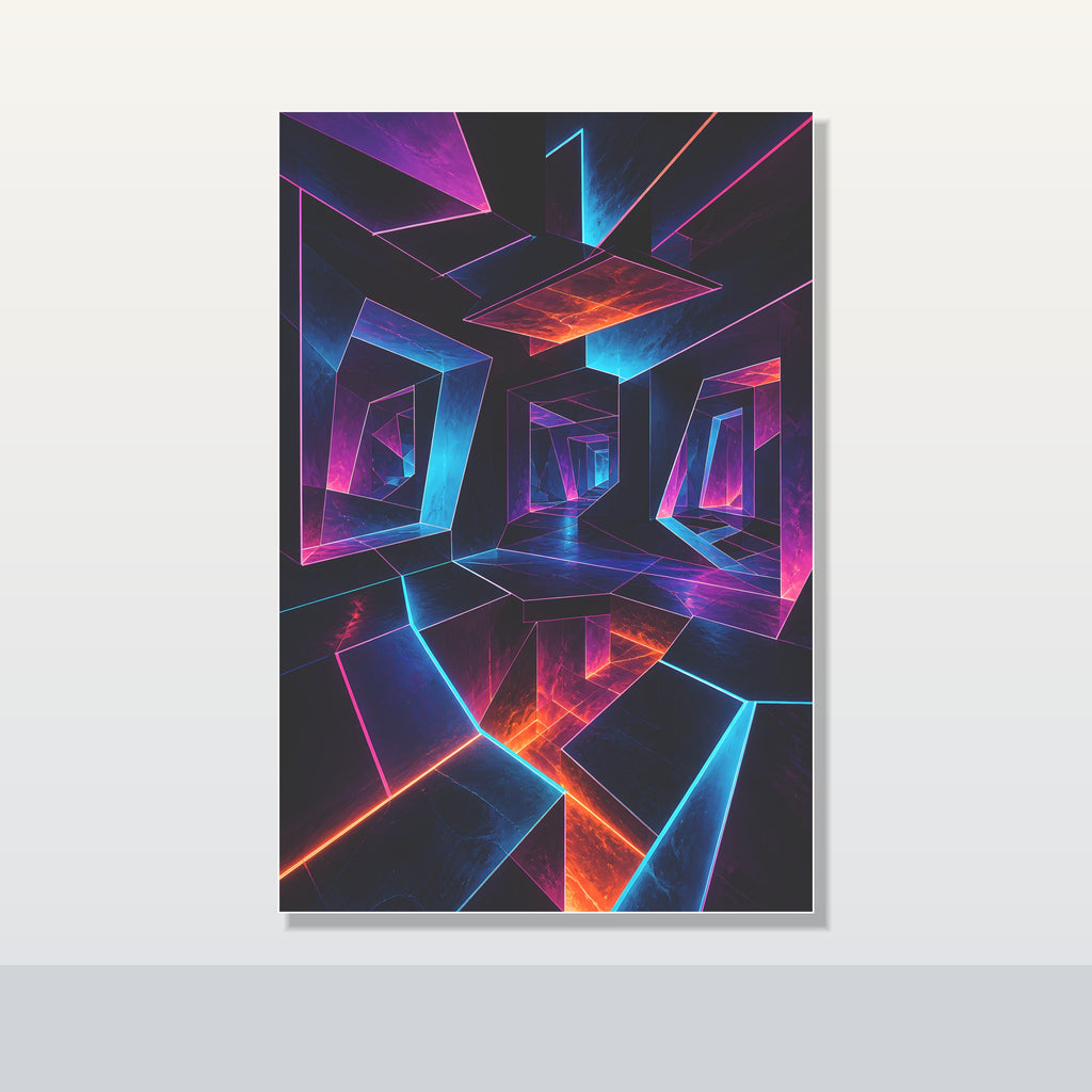 Pulse Geometry Chamber original KOSVYRE poster shown on a clean unframed display