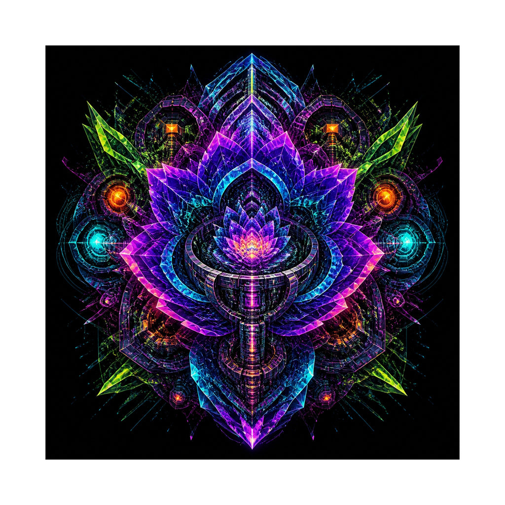 Recursion Engine Bloom original KOSVYRE art print shown on a clean white display