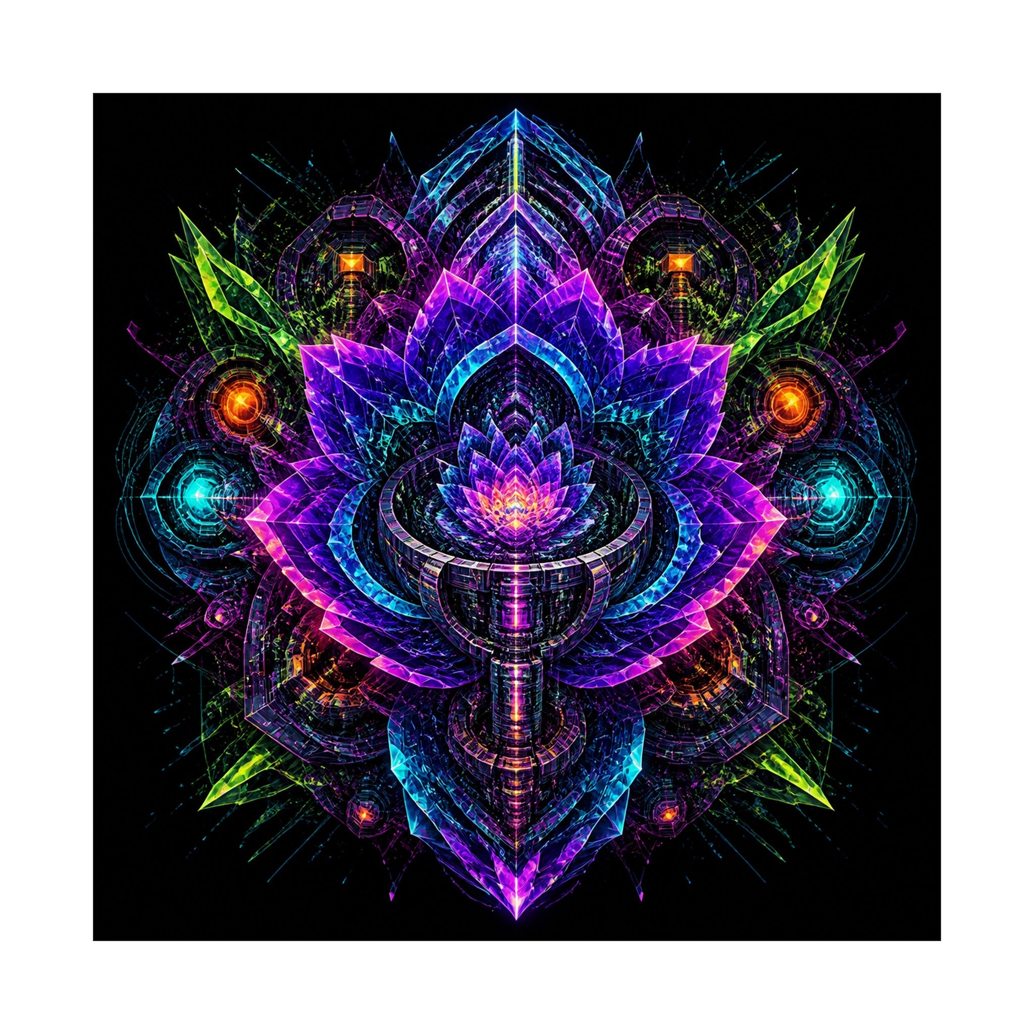 Recursion Engine Bloom original KOSVYRE art print shown on a clean white display